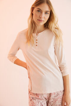 Womensecret T-shirt manches longues 100 % coton rose rose