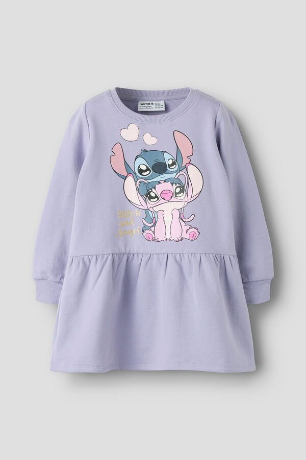 Name It Long sleeve Stitch dress pink