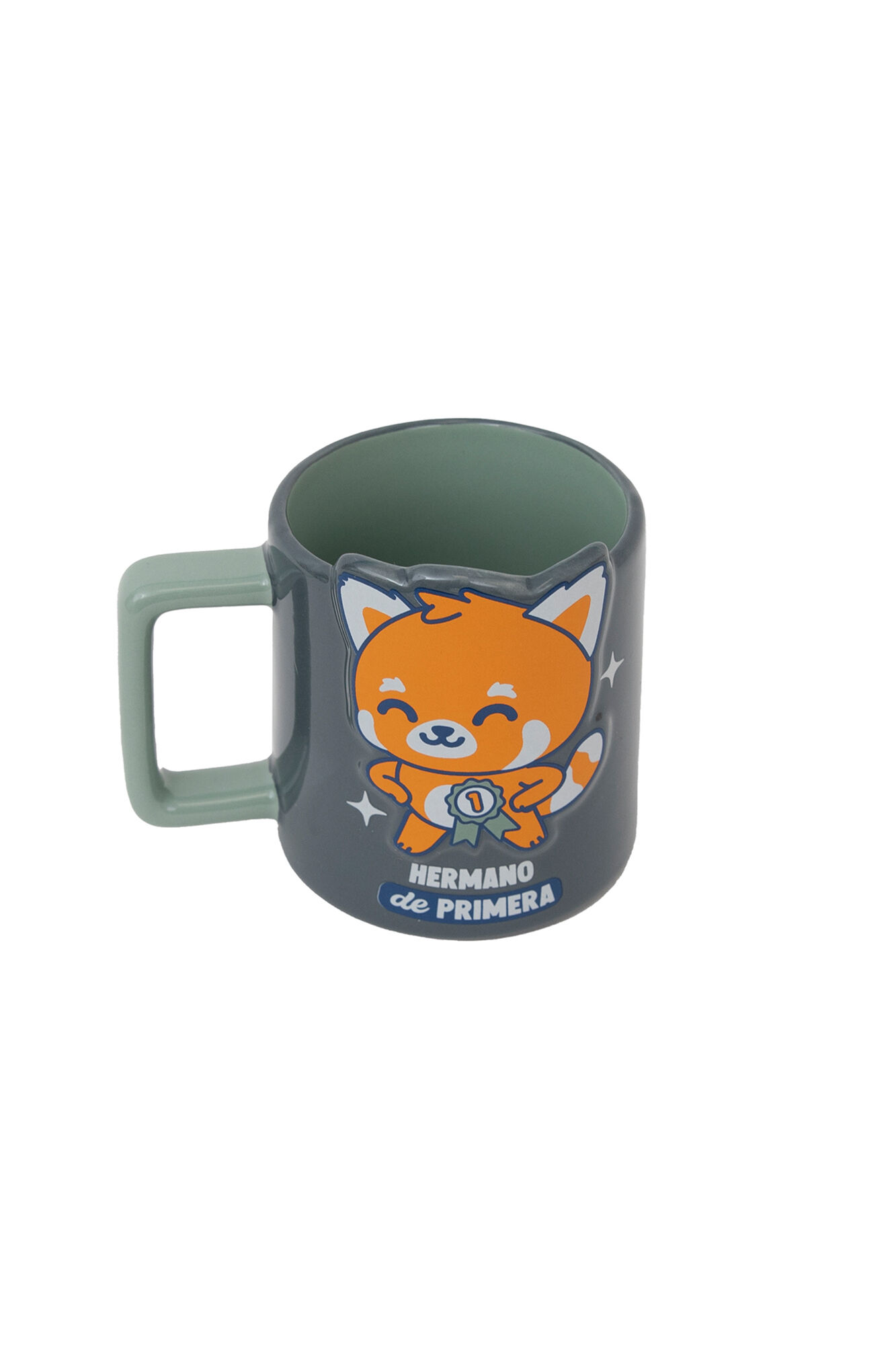 Mr. Wonderful Taza 3D panda rojo - Hermano de primera