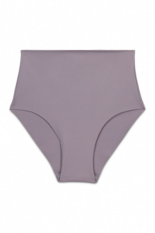 Women'secret Blue high-waisted laser-cut shaping panty grey