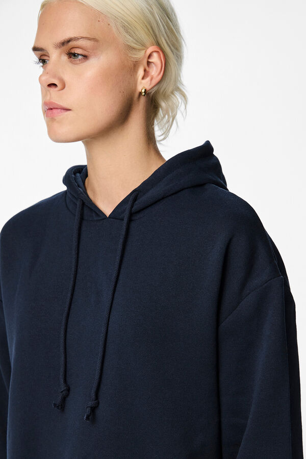 Pieces Sudadera con capucha azul