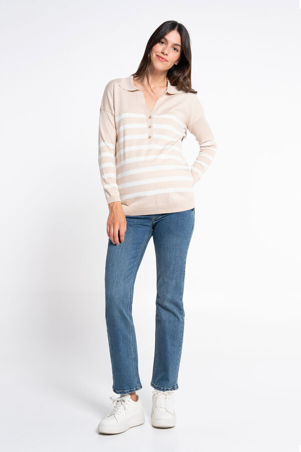 Ohma! Straight high-waist maternity jeans blue