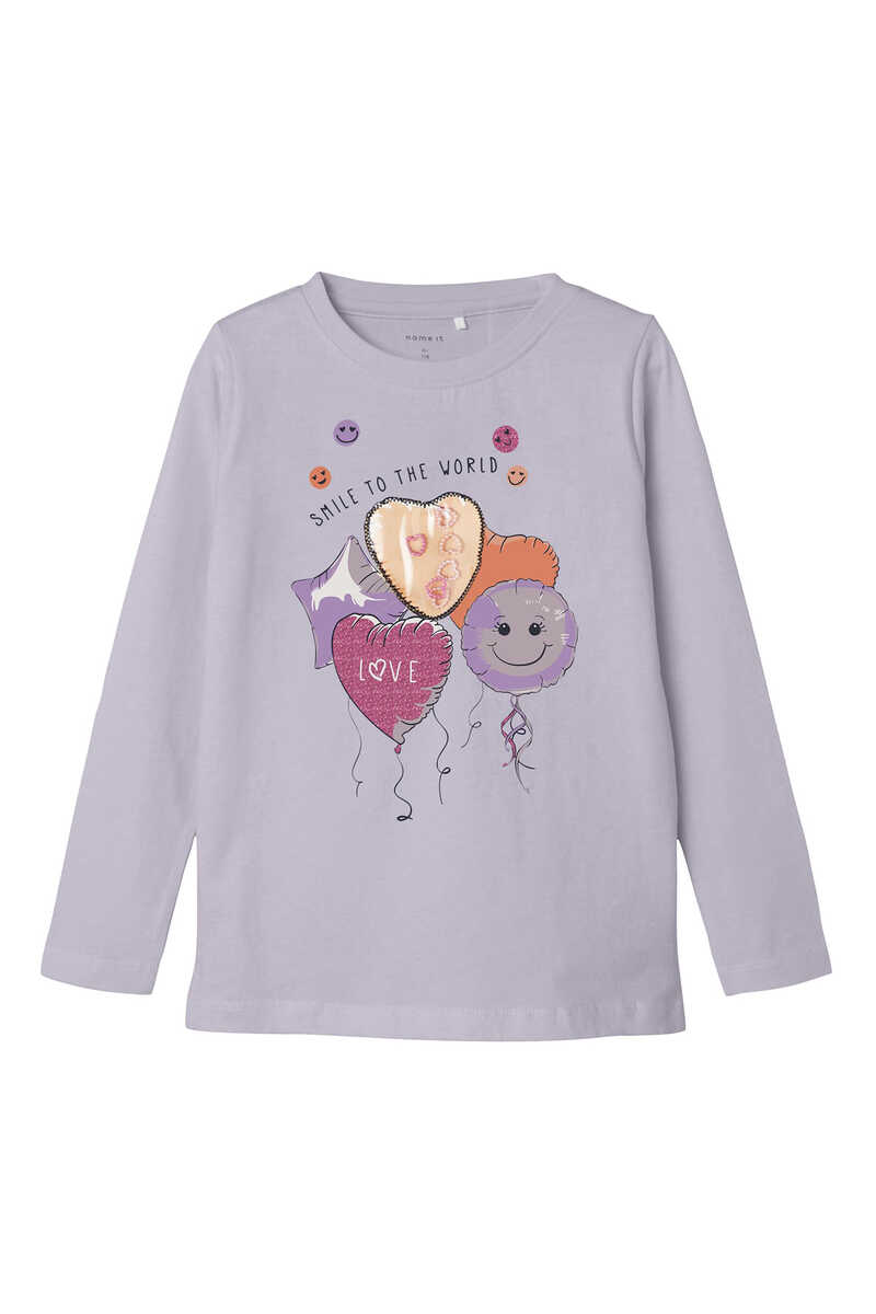 Womensecret Camiseta de mini niña morado/lila