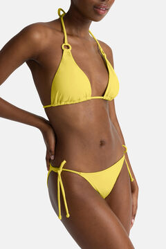 Womensecret Tanga de bikini amarillo