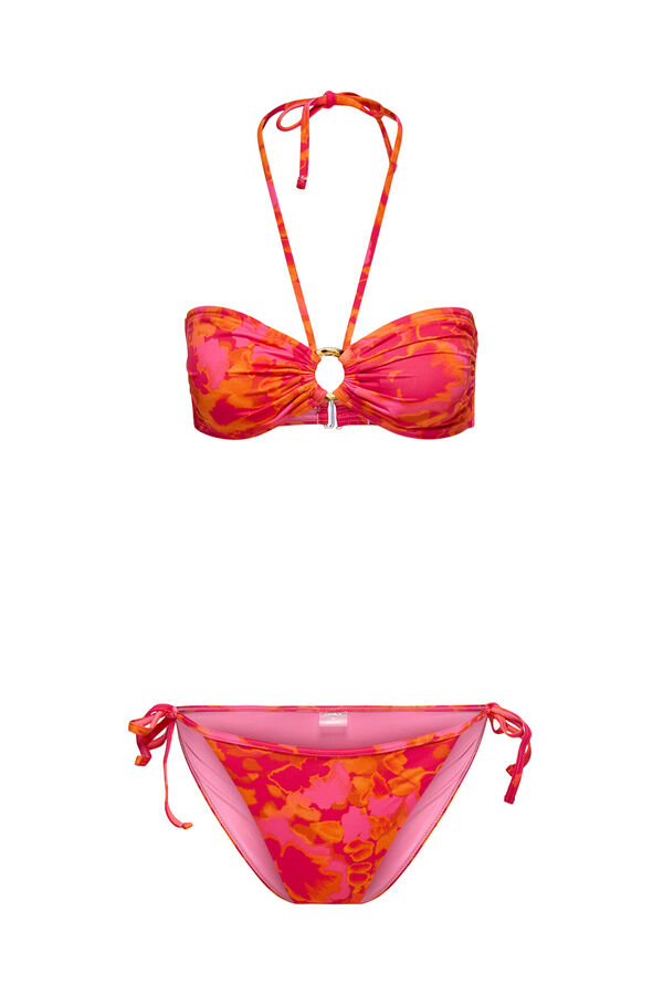 Only Ensemble de bikini imprim&eacute; rose