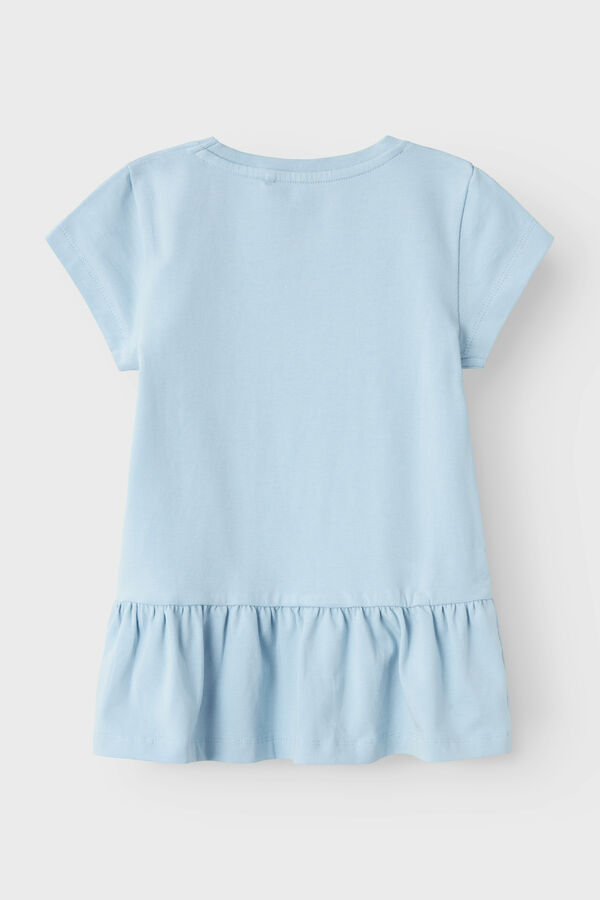 Womensecret Girls' short-sleeved dress bleu
