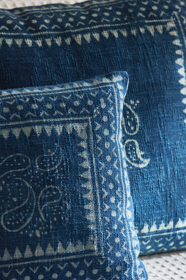 Womensecret Biru indigo cotton cushion cover Plava