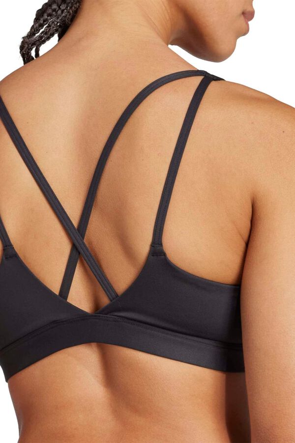 Adidas Sujetador deportivo espalda cruzada negro