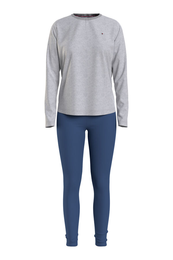 Tommy Jeans Set de pijama de manga larga estampado