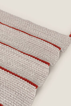 Womensecret Manta tricot algodão 120 x 180 cm. vermelho