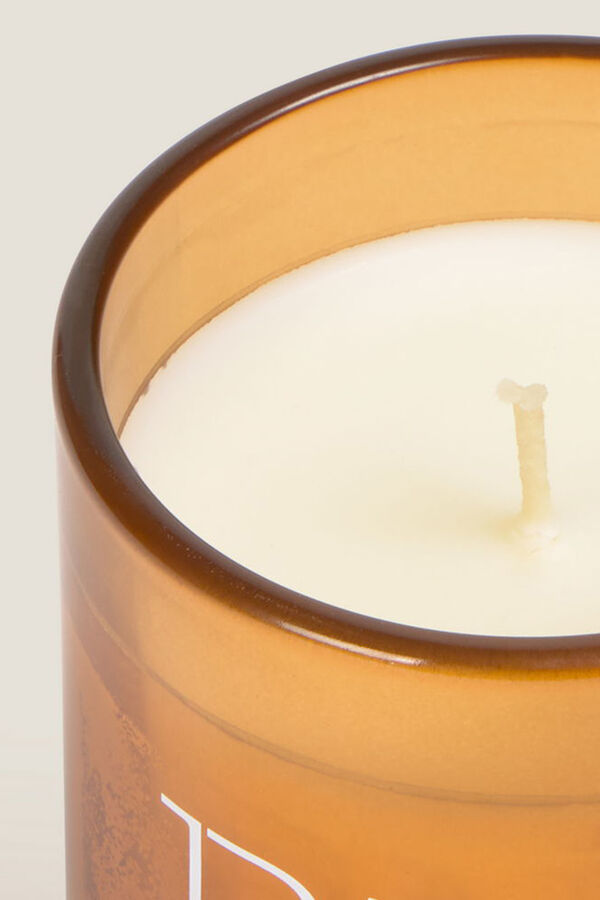 Textura Orange root scented candle mit Print