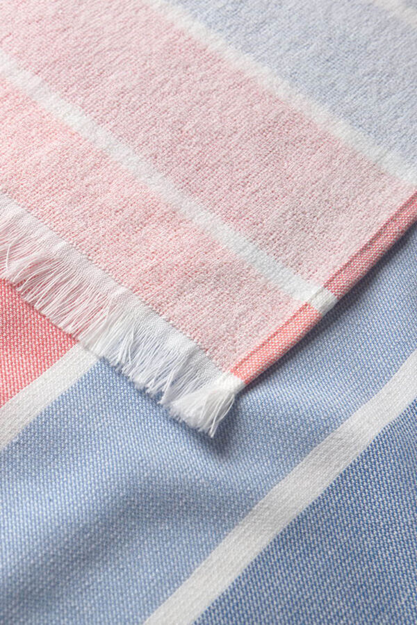 Textura Toalla de playa rayas algod&oacute;n estampado