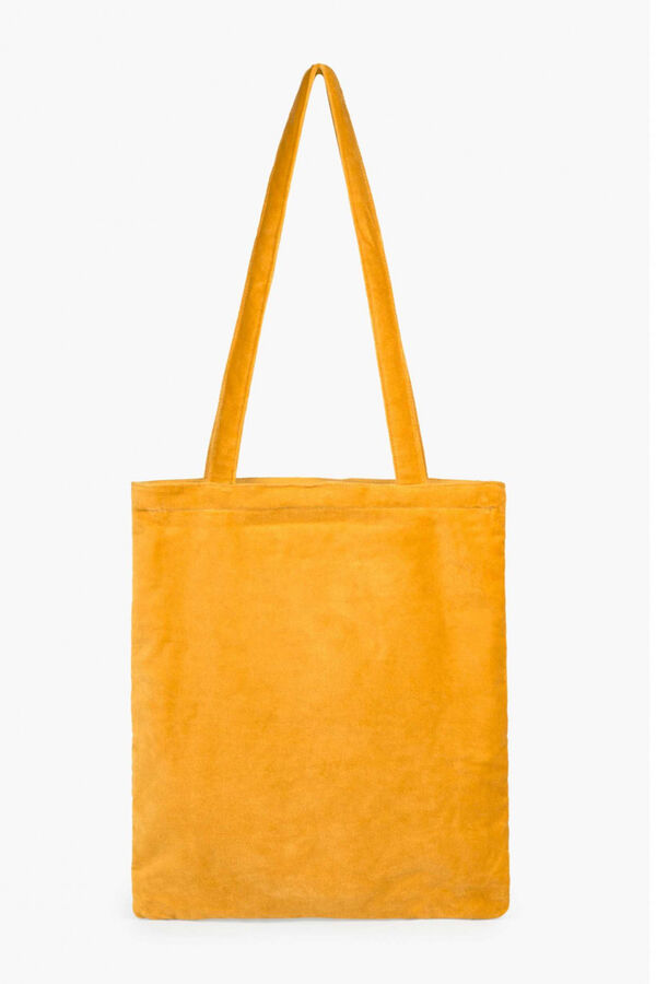Womensecret Mustard velour bag (35 x 40) imprimé