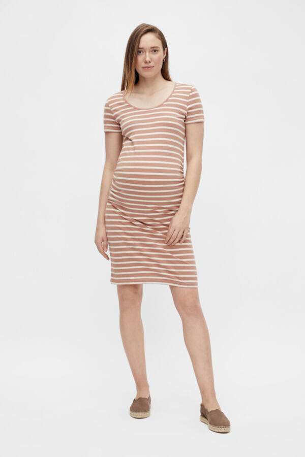 Mamalicious Vestido midi maternity Smeđa