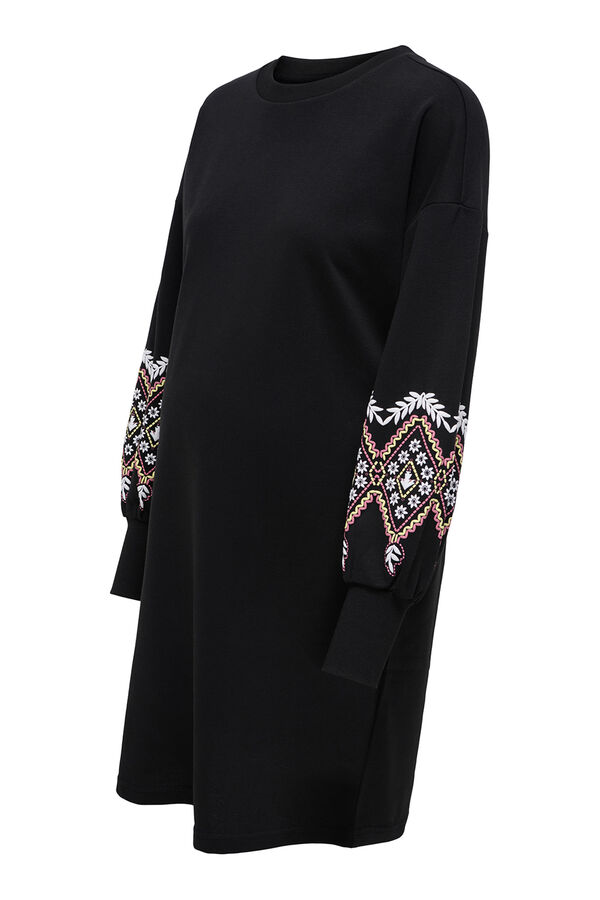 Only Maternity Vestido curto de manga manga para maternity preto