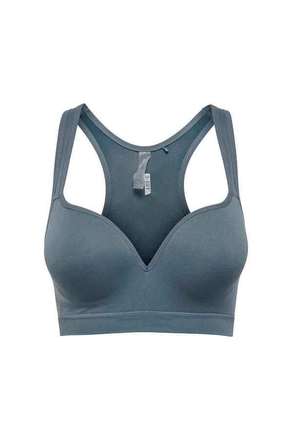 Womensecret Medium intensity sports bra bleu
