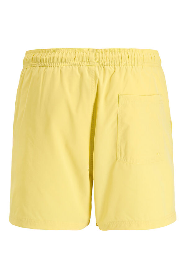 Jack & Jones Basic plain logo swimwear yellow
