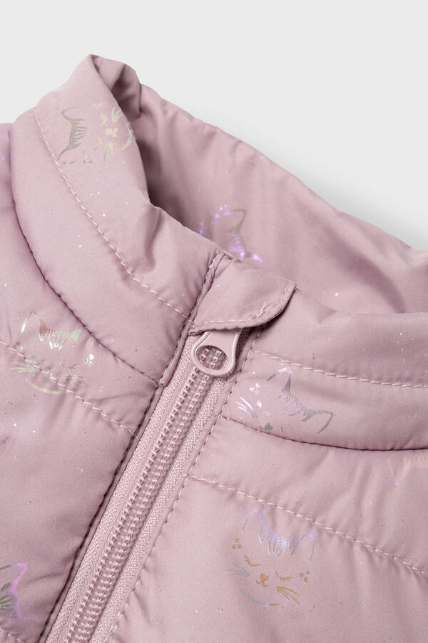 Name it Chaleco acolchado gatitos ni&ntilde;a morado/lila