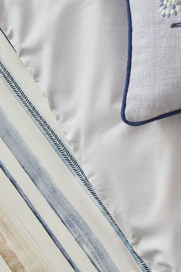 Textura Funda N&oacute;rdica Rayas Acuarela azul