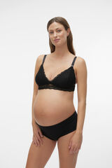 Womensecret Dual-function lace maternity bra noir
