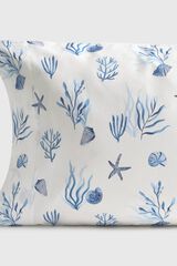 Textura Housse de coussin imprim&eacute;e bleu