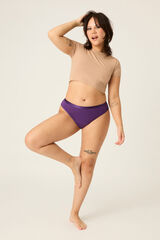 Modibodi Braga menstrual cl&aacute;sica bamb&uacute; Helio absorci&oacute;n abundante noche morado/lila