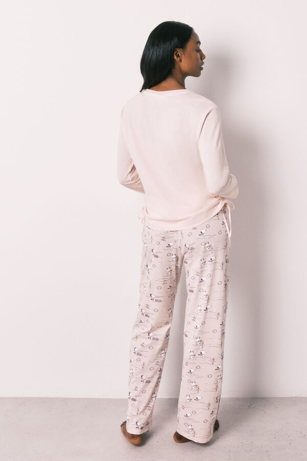 Women'secret Pink cotton long pyjamas Snoopy pink