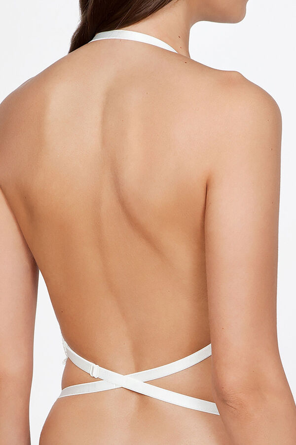 Ivette Bridal white strapless push-up bra with multi-position