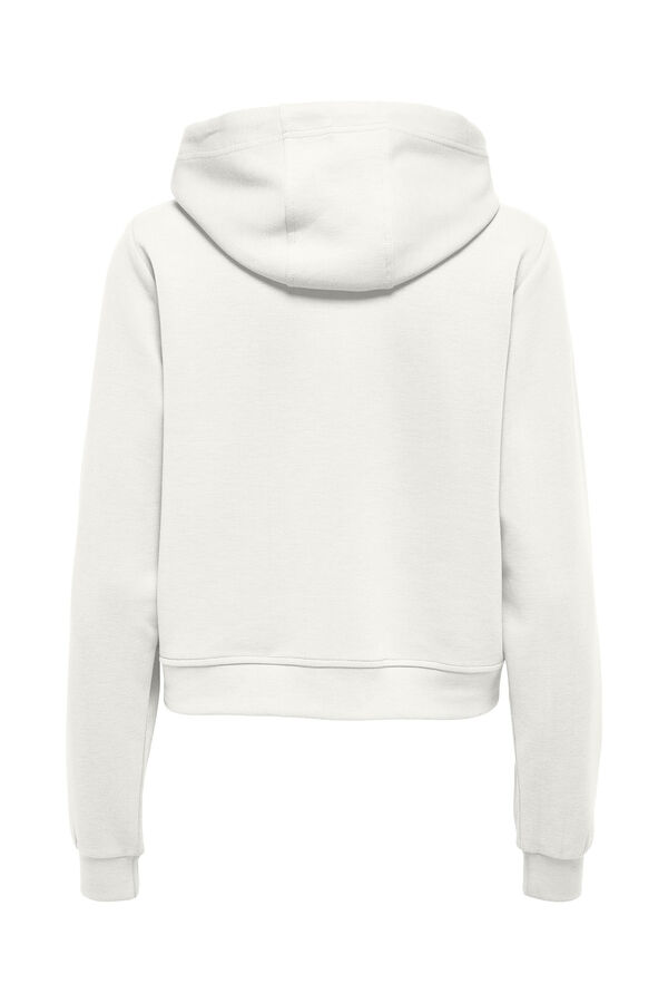 Womensecret Short sweatshirt white