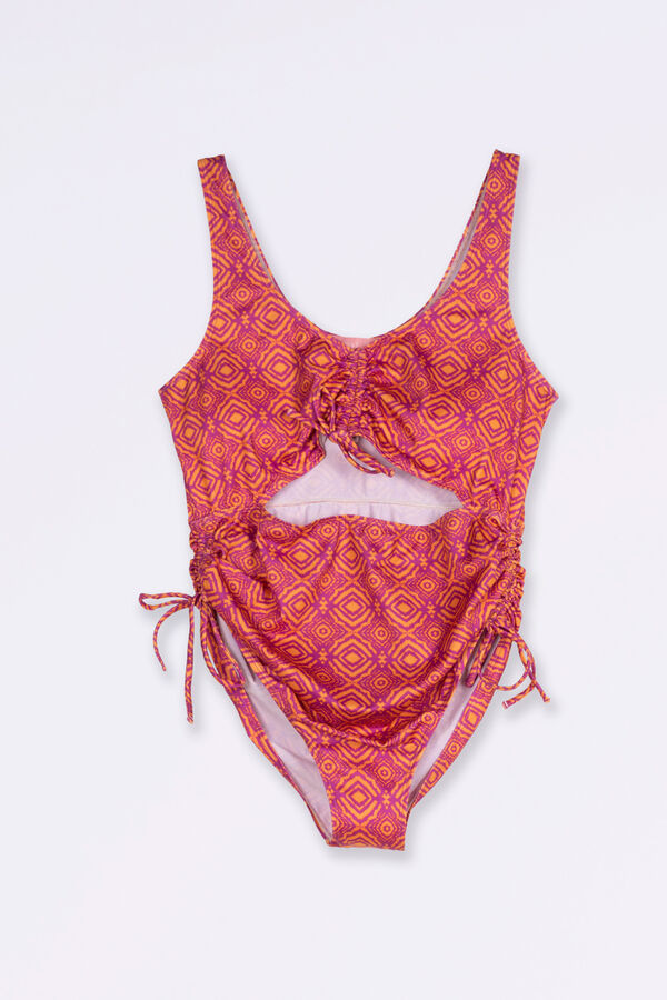 Womensecret Ethnic print maternity swimsuit rose