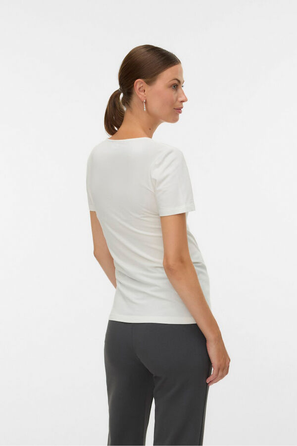 Mamalicious Maternity and breastfeeding V-neck T-shirt pack black