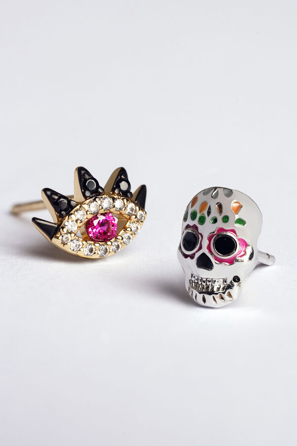 Singularu Catrina Silver Loose Earring grey