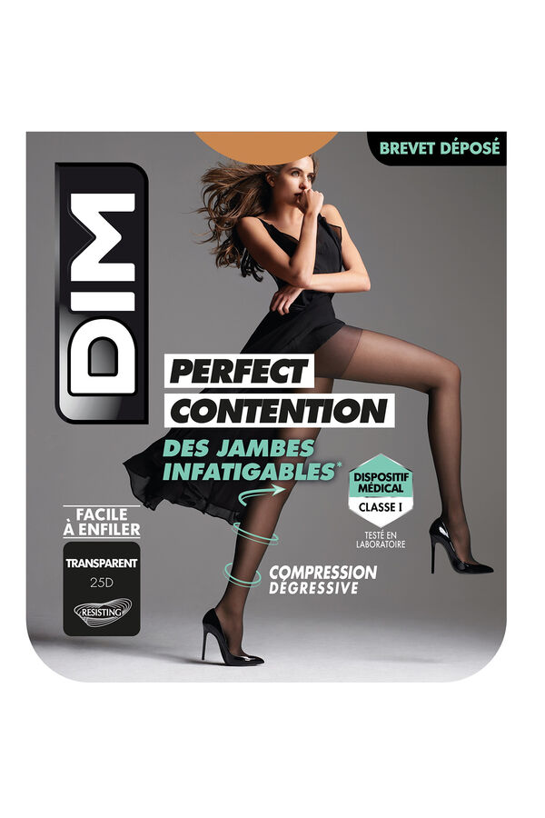 Womensecret Perfect Contention sheer compression tights for tired legs Smeđa