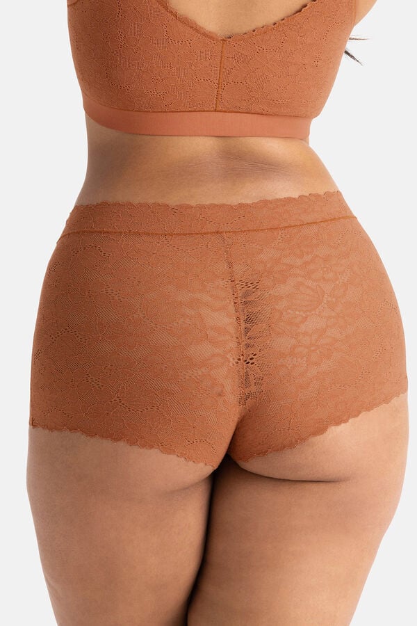 Womensecret Unifit lace shorts Rot