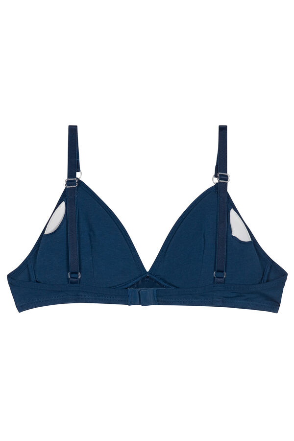 DIM Non-wired bra with removable cups, hypoallergenic, dermatologically tested  bleu