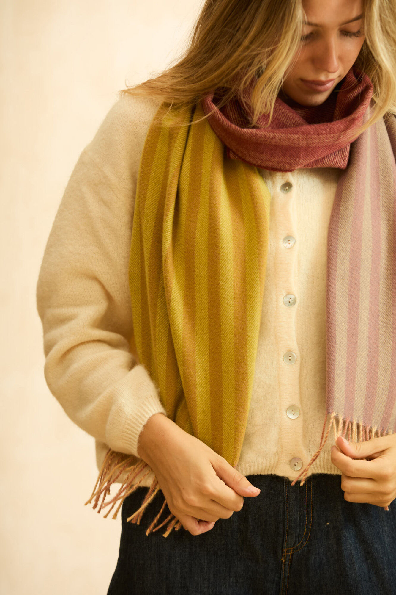 Calma House Bufanda a rayas Shima