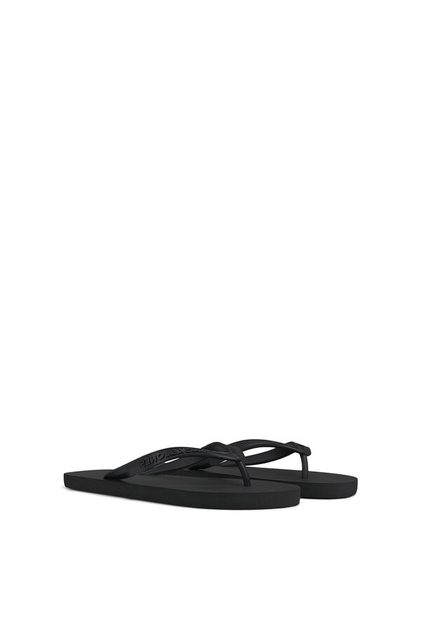 Jack & Jones Logo flip-flop style sandal black