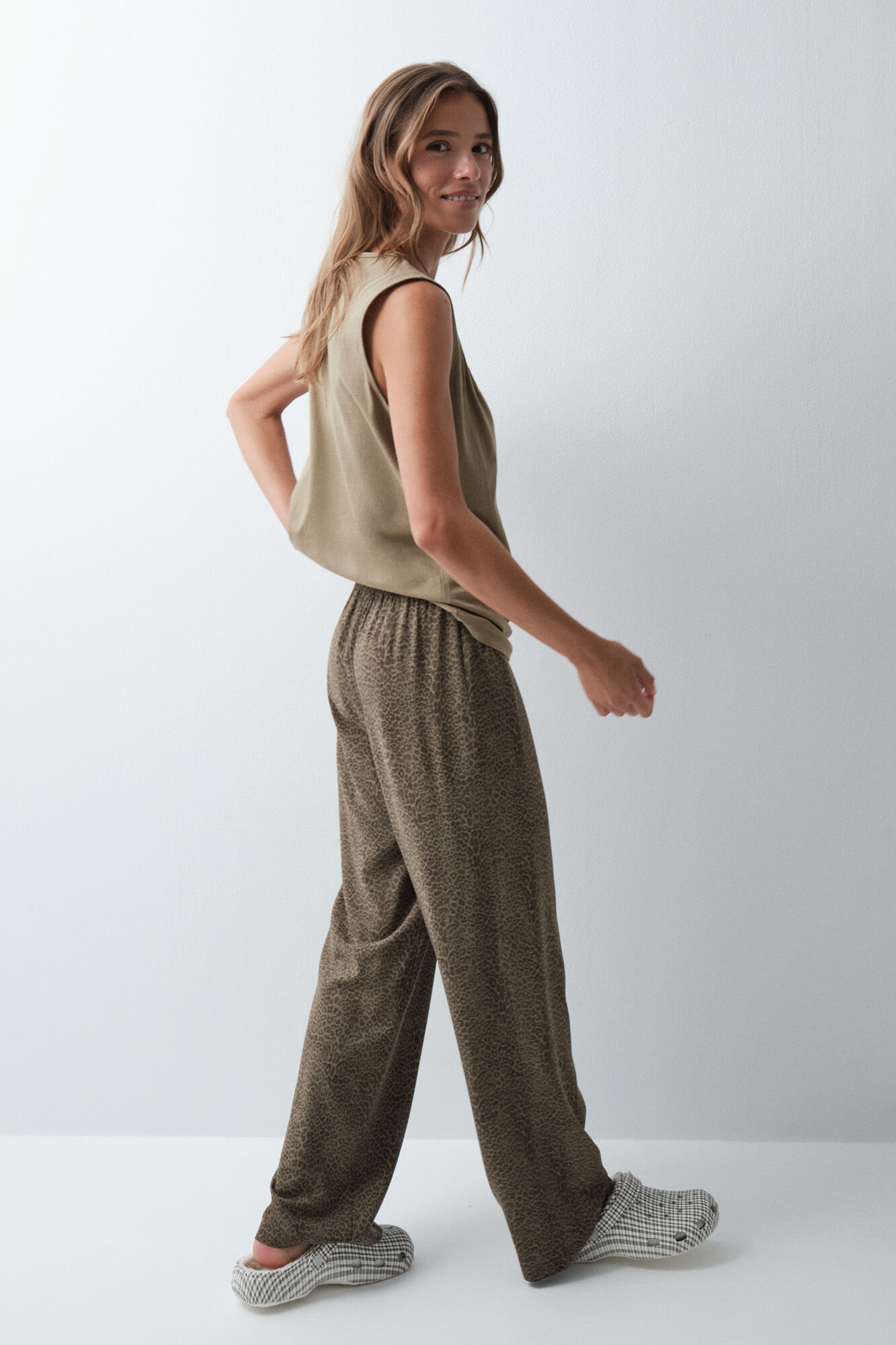 Women'secret Animal print long trousers