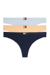 Tommy Hilfiger Pack 3 tangas con logo estampado