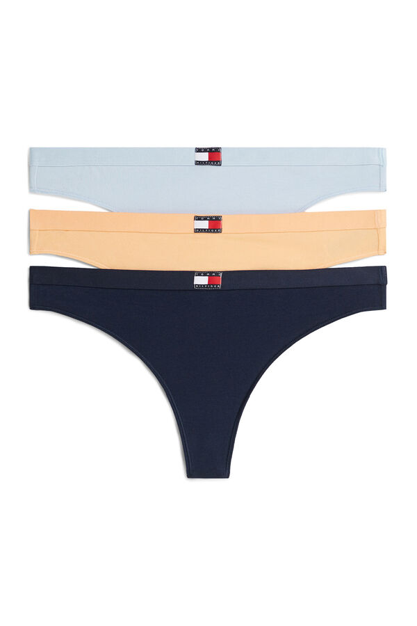 Tommy Hilfiger Pack 3 tangas con logo estampado