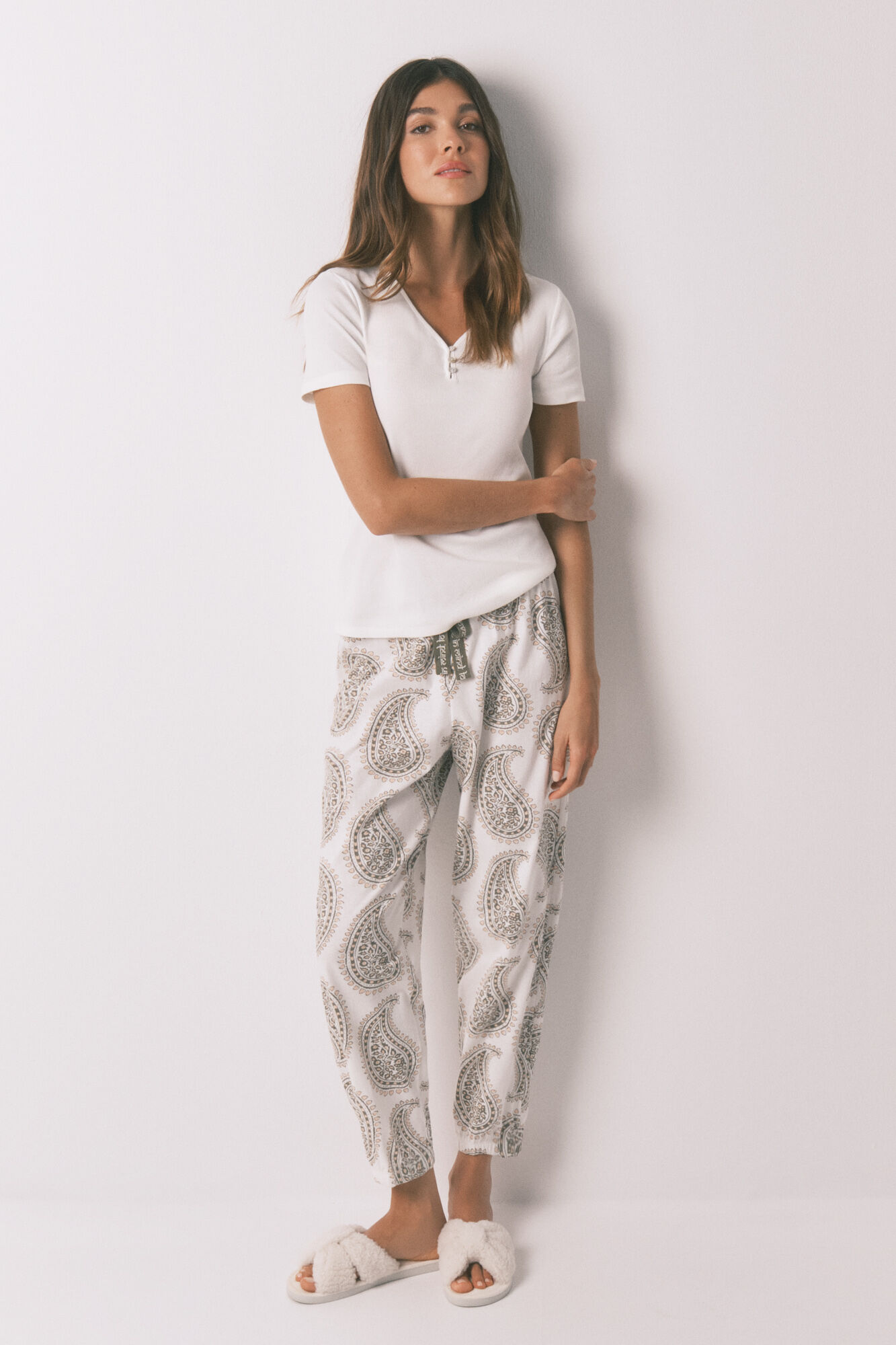 Women'secret White cotton baker's T-shirt