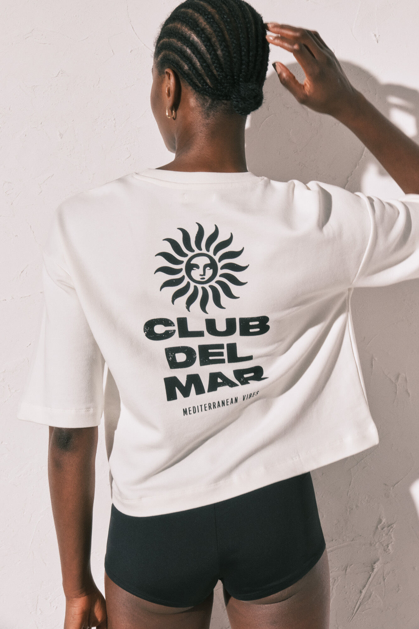 Women'secret White fleece "Club del Mar" print T-shirt