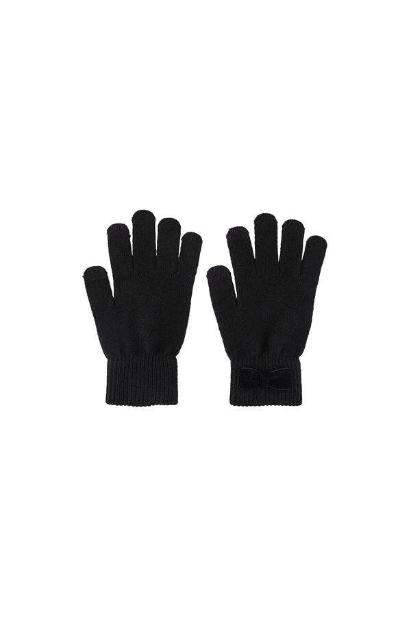Womensecret Jersey-knit gloves Crna
