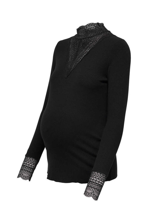 Womensecret Lace maternity top noir