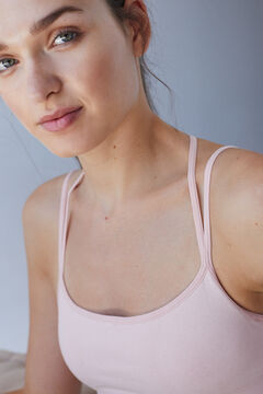 Womensecret Pink seamless sustainable top pink