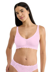 Sloggi Sujetador encaje invisible relleno sin aro rosa