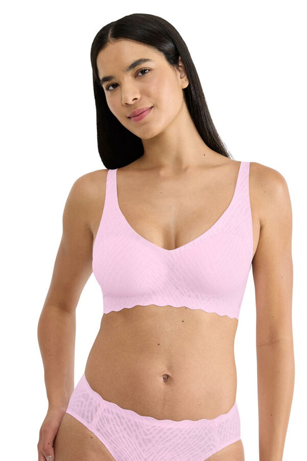 Sloggi Sujetador encaje invisible relleno sin aro rosa