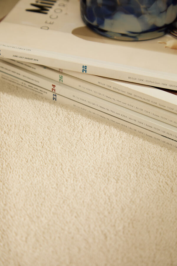 Calma House Alfombra lavable de pelo suave en tono piedra Apolo beige