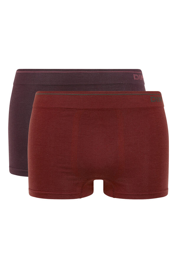 DIM Pacote de 2 boxers masculinos de algod&atilde;o sem costura estampado