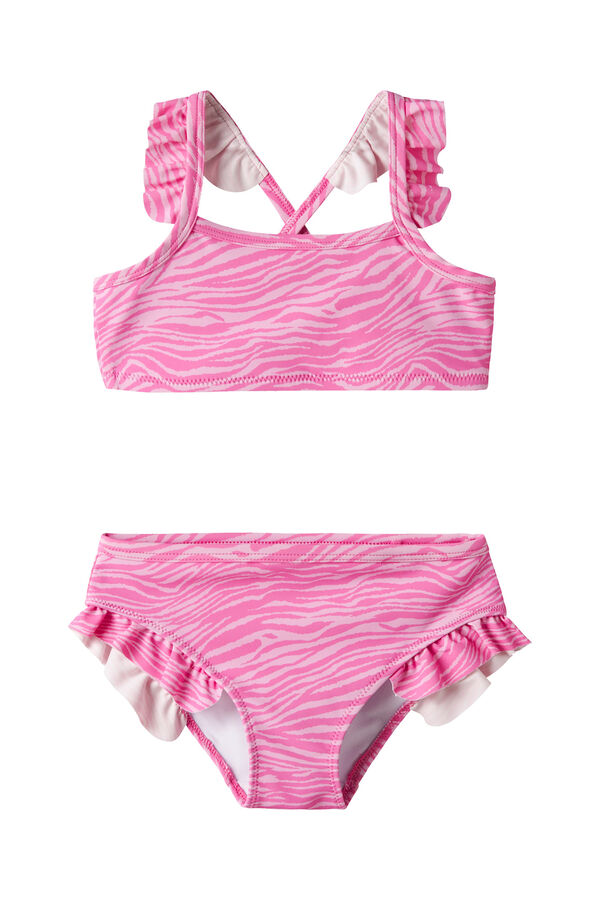 Name it Bikini dos crois&eacute; imprim&eacute; z&egrave;bre rose